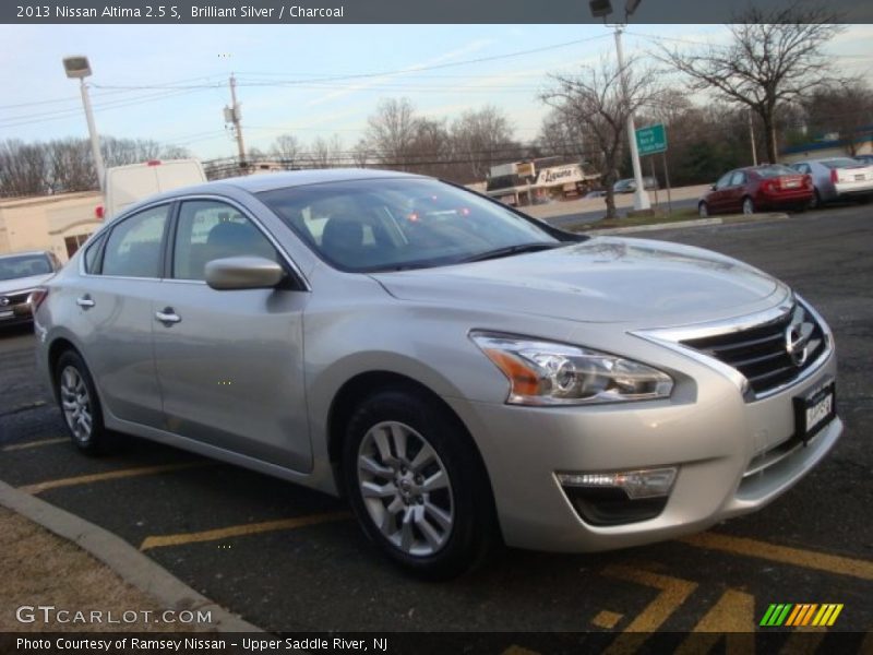 Brilliant Silver / Charcoal 2013 Nissan Altima 2.5 S