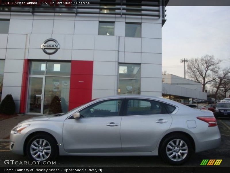 Brilliant Silver / Charcoal 2013 Nissan Altima 2.5 S