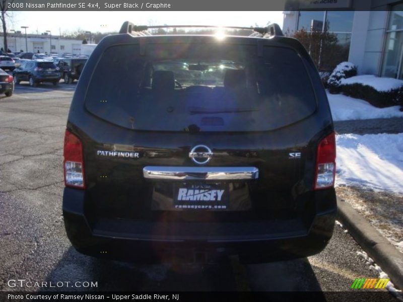 Super Black / Graphite 2008 Nissan Pathfinder SE 4x4