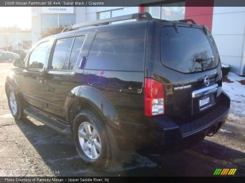 Super Black / Graphite 2008 Nissan Pathfinder SE 4x4