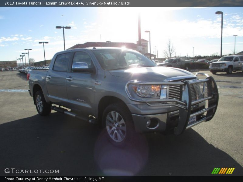 Silver Sky Metallic / Black 2013 Toyota Tundra Platinum CrewMax 4x4