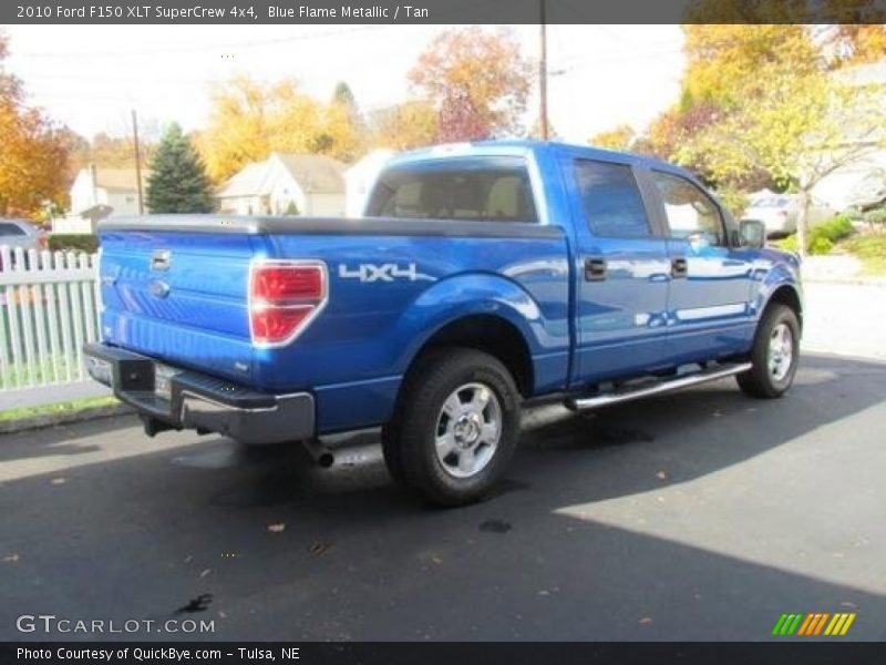 Blue Flame Metallic / Tan 2010 Ford F150 XLT SuperCrew 4x4