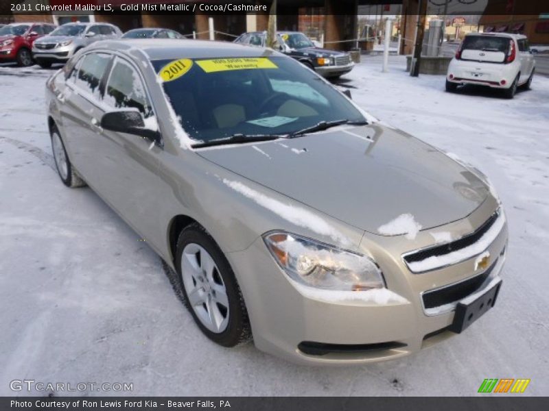 Gold Mist Metallic / Cocoa/Cashmere 2011 Chevrolet Malibu LS