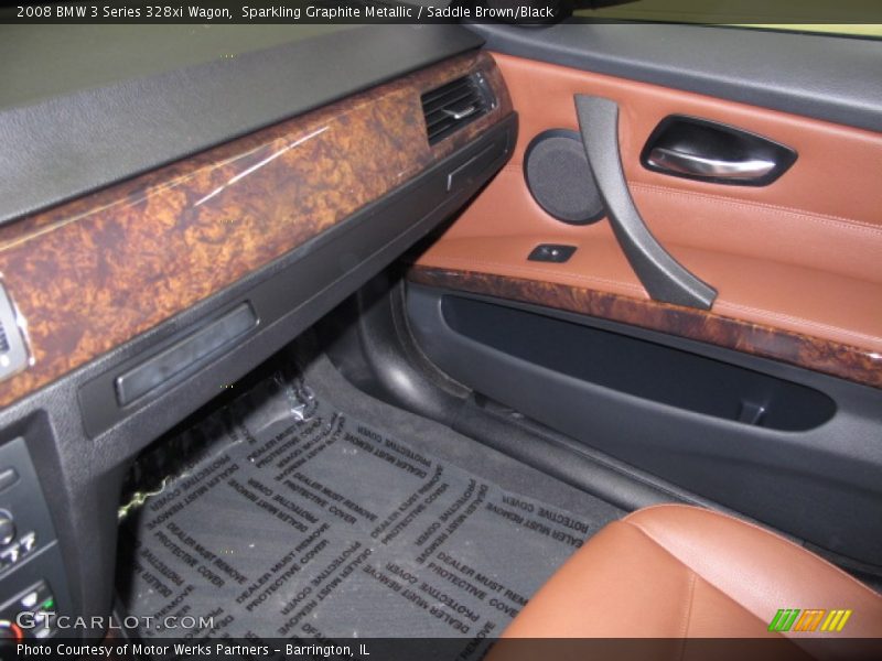 Sparkling Graphite Metallic / Saddle Brown/Black 2008 BMW 3 Series 328xi Wagon