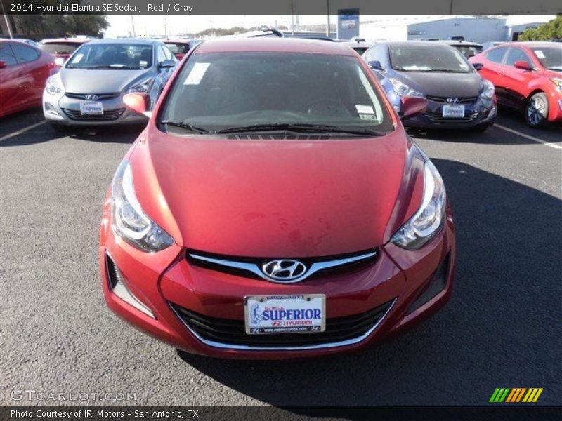 Red / Gray 2014 Hyundai Elantra SE Sedan