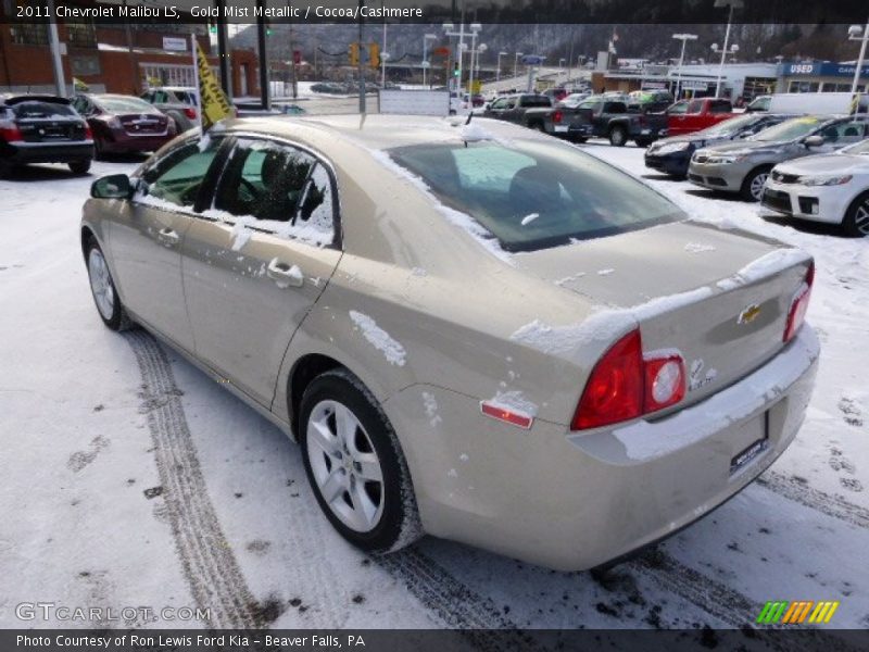 Gold Mist Metallic / Cocoa/Cashmere 2011 Chevrolet Malibu LS