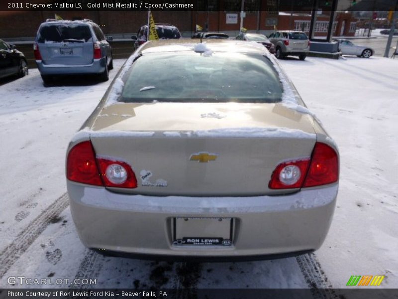 Gold Mist Metallic / Cocoa/Cashmere 2011 Chevrolet Malibu LS