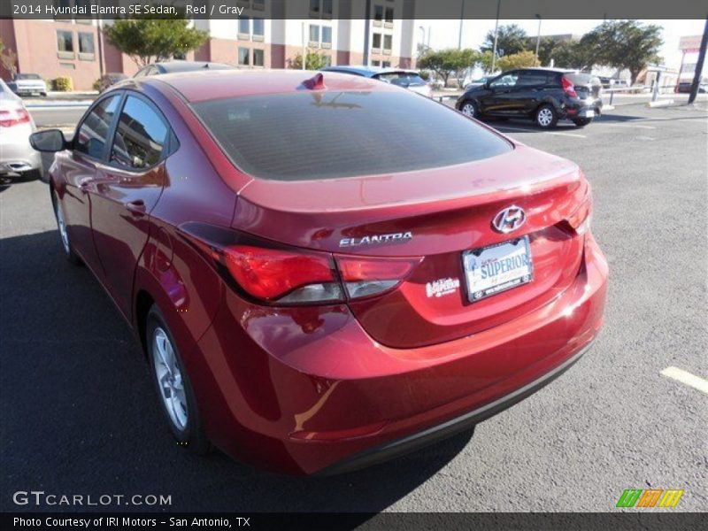 Red / Gray 2014 Hyundai Elantra SE Sedan