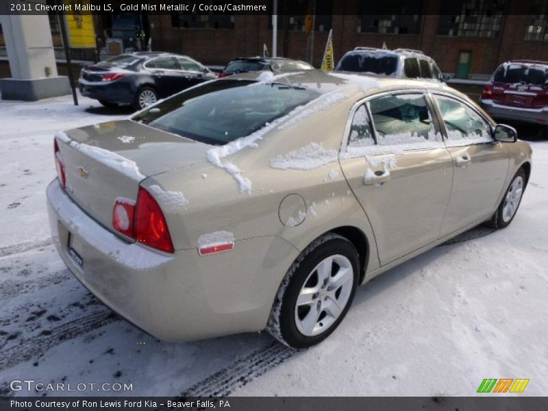 Gold Mist Metallic / Cocoa/Cashmere 2011 Chevrolet Malibu LS