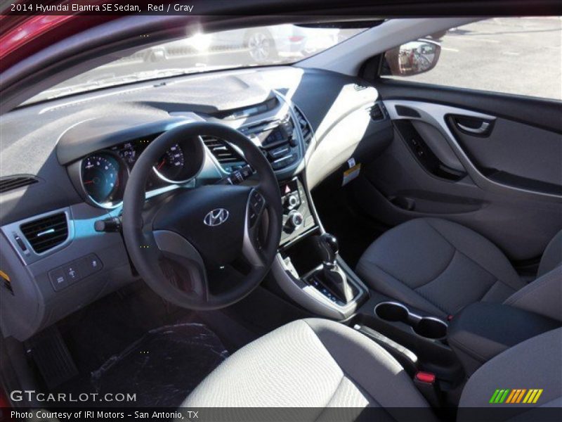 Red / Gray 2014 Hyundai Elantra SE Sedan