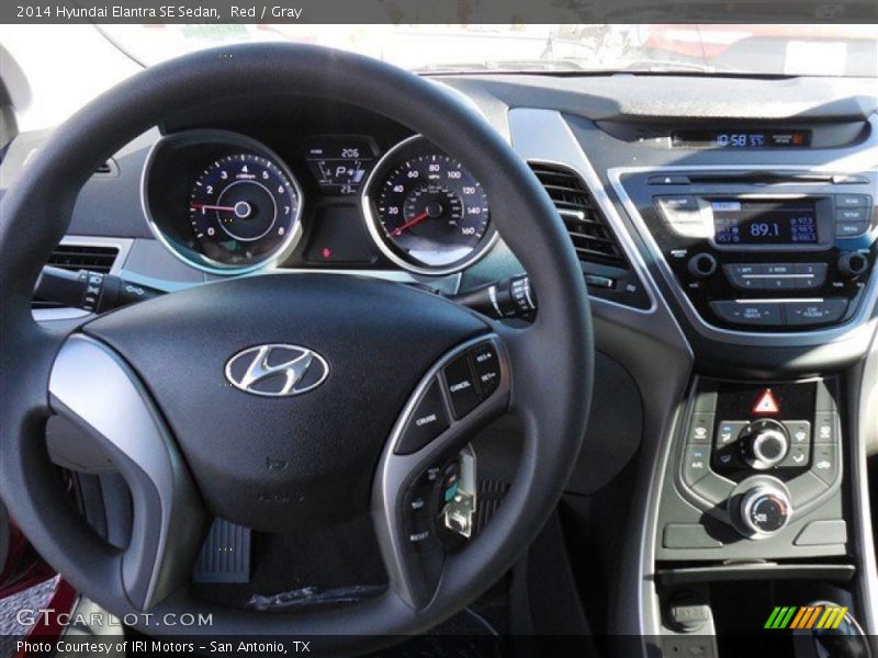 Red / Gray 2014 Hyundai Elantra SE Sedan