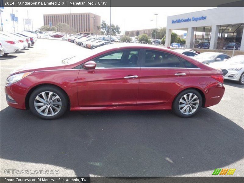 Venetian Red / Gray 2014 Hyundai Sonata Limited 2.0T