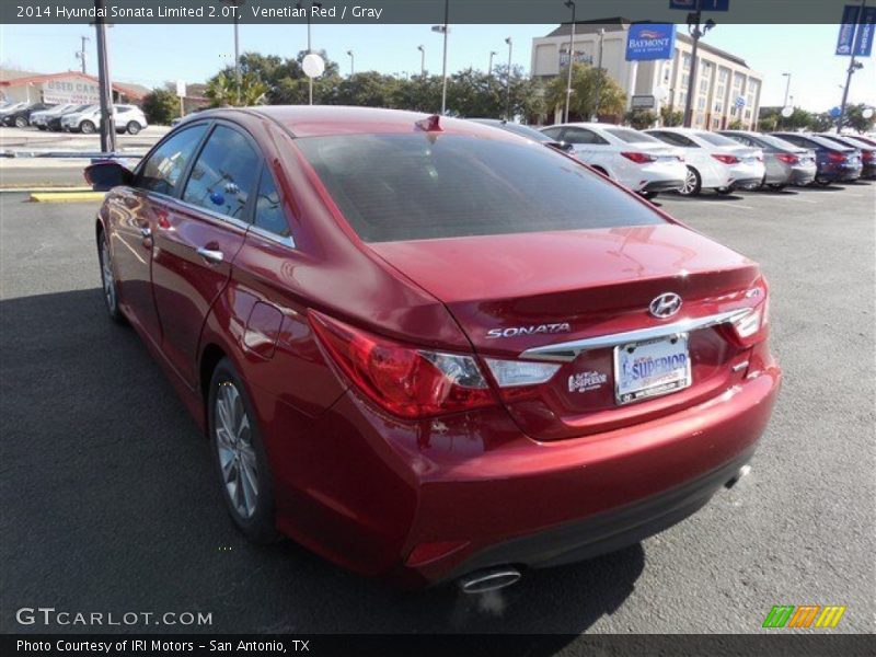 Venetian Red / Gray 2014 Hyundai Sonata Limited 2.0T