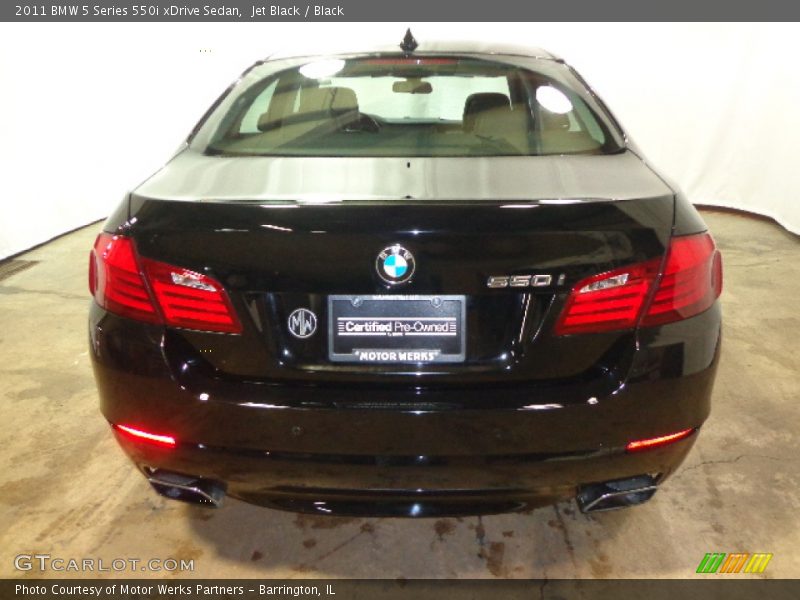 Jet Black / Black 2011 BMW 5 Series 550i xDrive Sedan