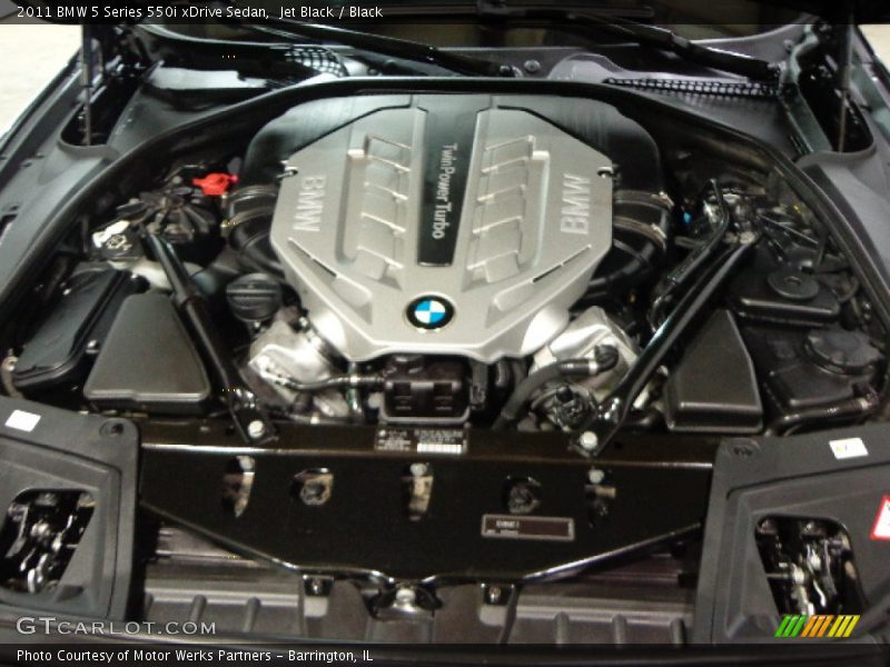 Jet Black / Black 2011 BMW 5 Series 550i xDrive Sedan