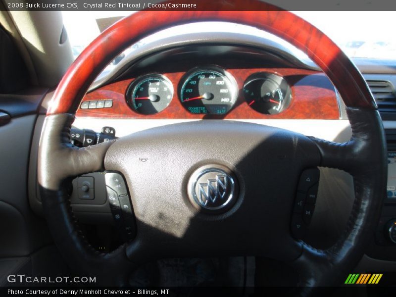 Crystal Red Tintcoat / Cocoa/Cashmere 2008 Buick Lucerne CXS