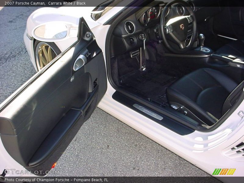 Carrara White / Black 2007 Porsche Cayman