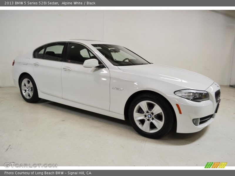 Alpine White / Black 2013 BMW 5 Series 528i Sedan