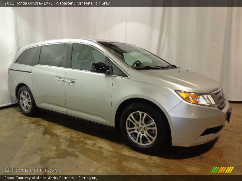 Alabaster Silver Metallic / Gray 2011 Honda Odyssey EX-L