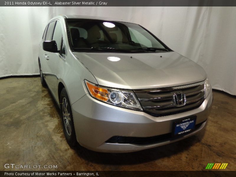 Alabaster Silver Metallic / Gray 2011 Honda Odyssey EX-L