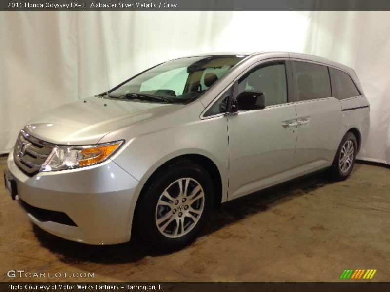 Alabaster Silver Metallic / Gray 2011 Honda Odyssey EX-L