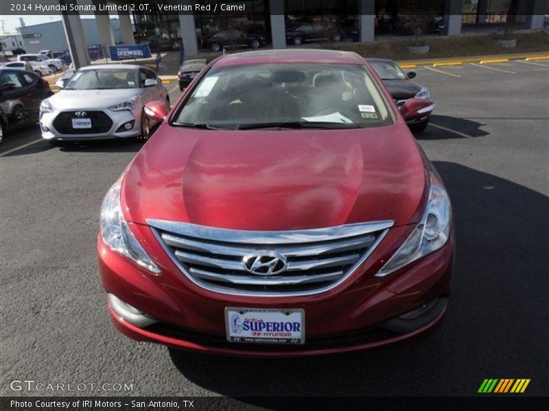 Venetian Red / Camel 2014 Hyundai Sonata Limited 2.0T