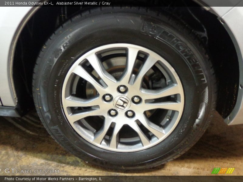 Alabaster Silver Metallic / Gray 2011 Honda Odyssey EX-L