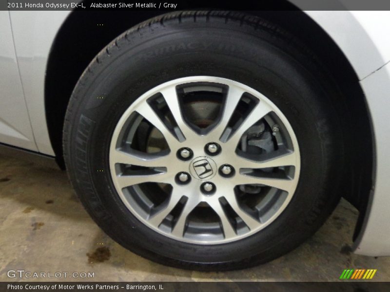 Alabaster Silver Metallic / Gray 2011 Honda Odyssey EX-L