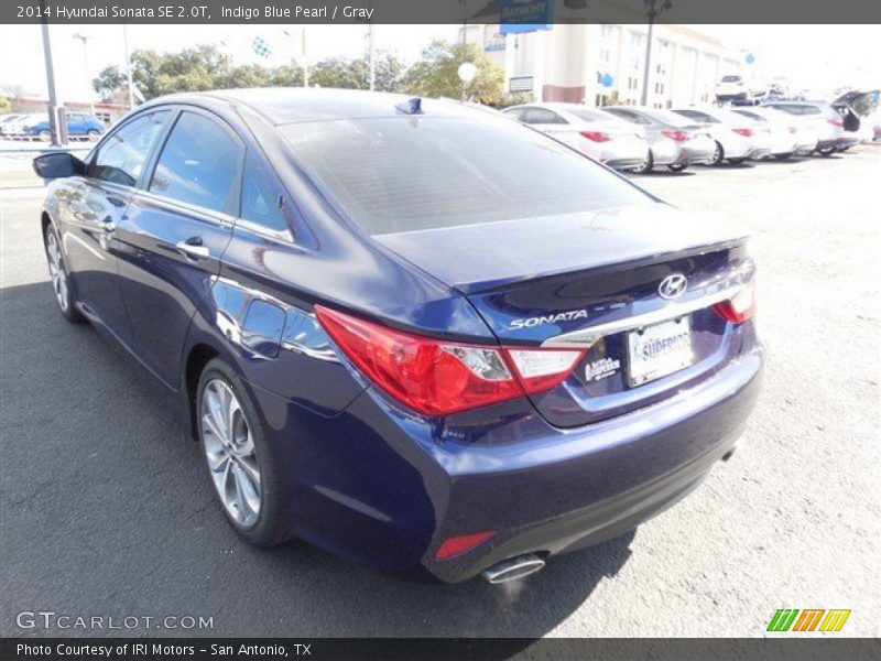 Indigo Blue Pearl / Gray 2014 Hyundai Sonata SE 2.0T