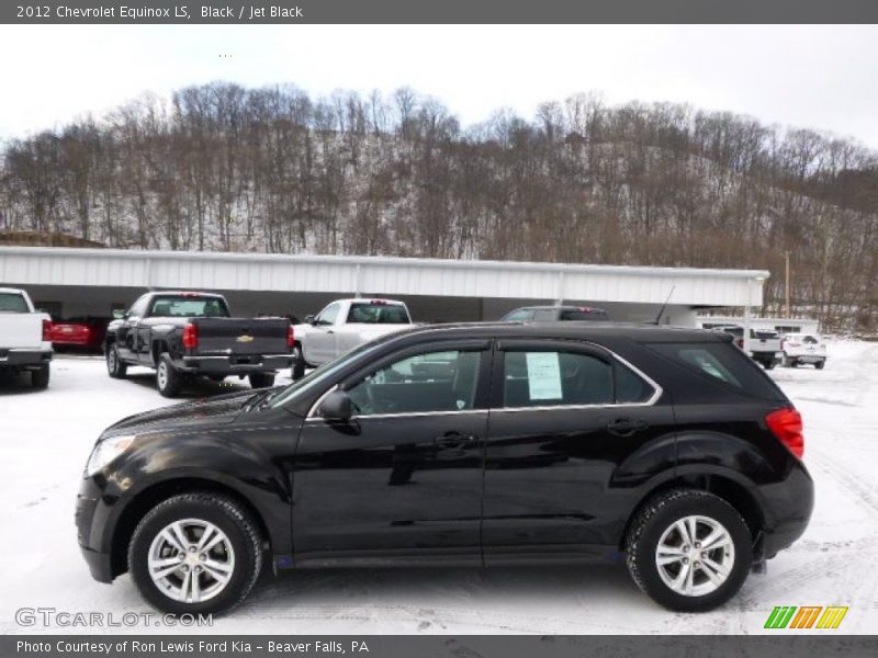 Black / Jet Black 2012 Chevrolet Equinox LS
