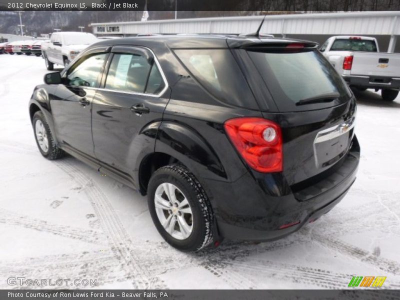 Black / Jet Black 2012 Chevrolet Equinox LS