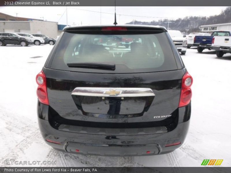 Black / Jet Black 2012 Chevrolet Equinox LS