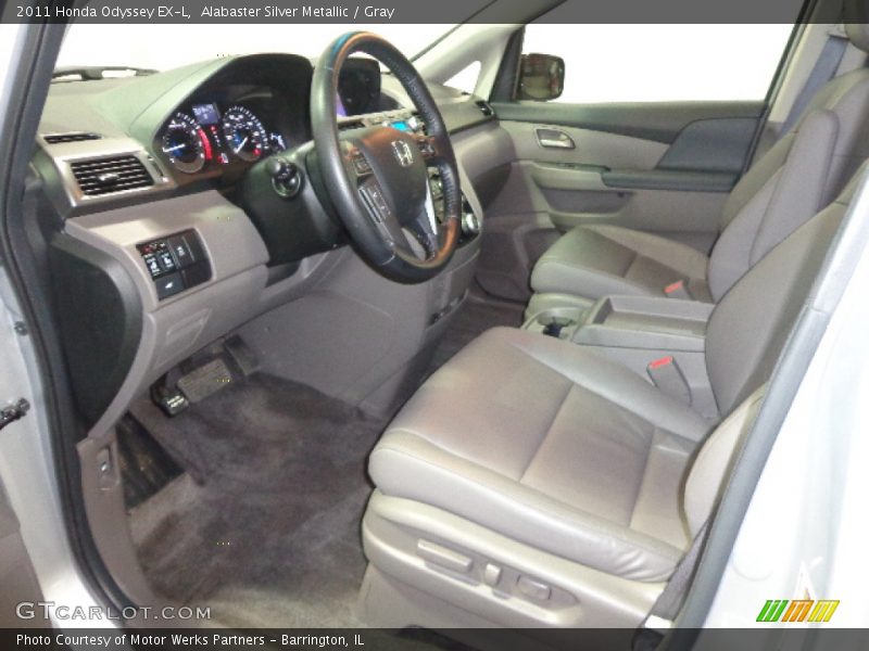 Alabaster Silver Metallic / Gray 2011 Honda Odyssey EX-L