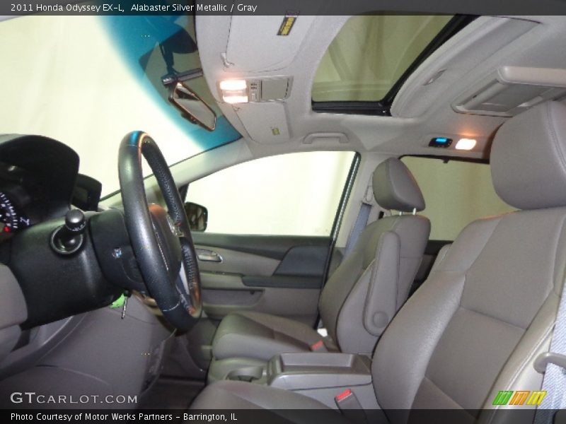 Alabaster Silver Metallic / Gray 2011 Honda Odyssey EX-L