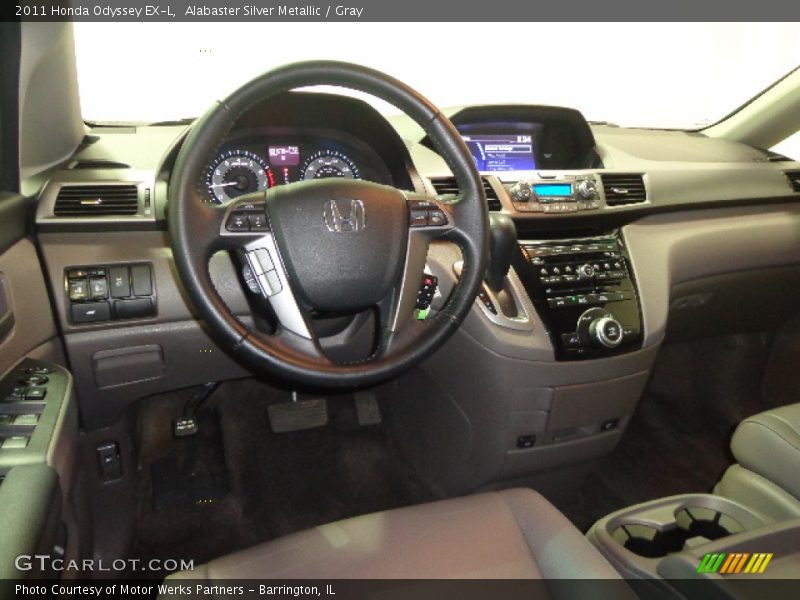 Alabaster Silver Metallic / Gray 2011 Honda Odyssey EX-L