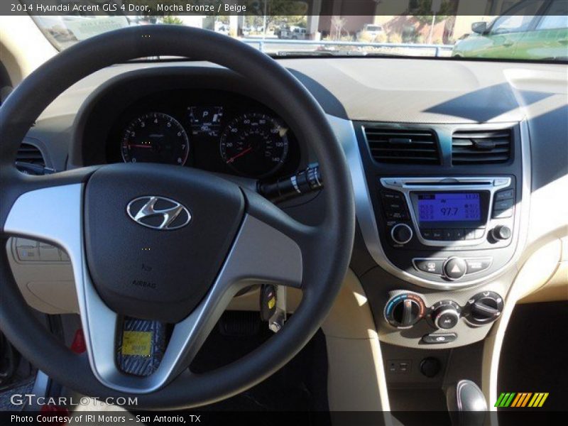 Mocha Bronze / Beige 2014 Hyundai Accent GLS 4 Door