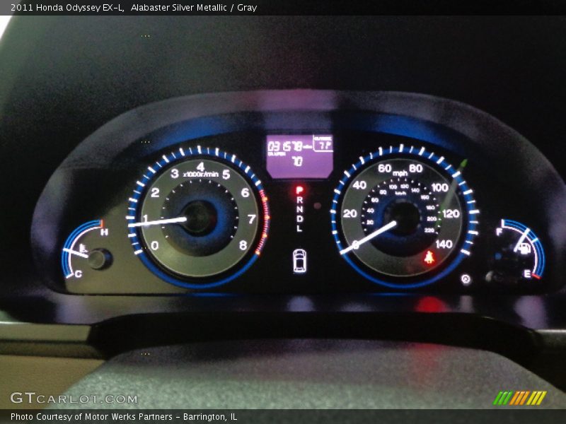 Alabaster Silver Metallic / Gray 2011 Honda Odyssey EX-L
