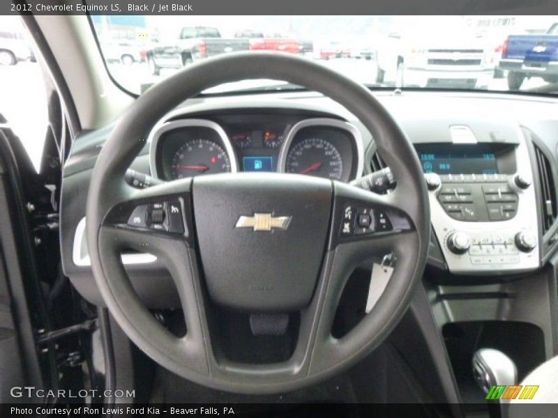 Black / Jet Black 2012 Chevrolet Equinox LS