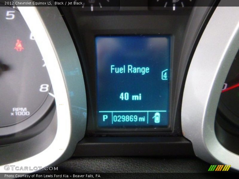 Black / Jet Black 2012 Chevrolet Equinox LS