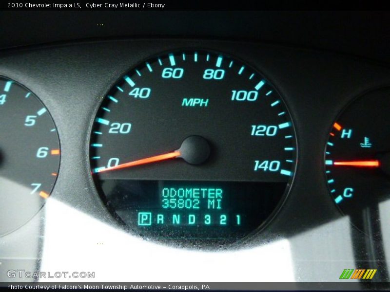 Cyber Gray Metallic / Ebony 2010 Chevrolet Impala LS