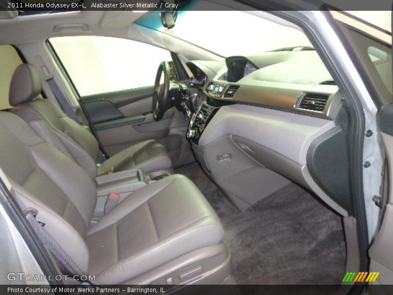 Alabaster Silver Metallic / Gray 2011 Honda Odyssey EX-L