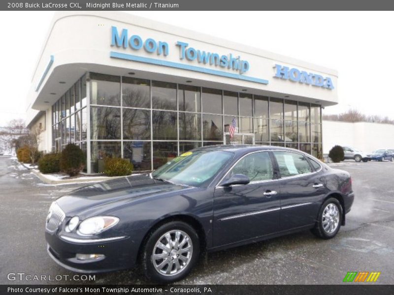 Midnight Blue Metallic / Titanium 2008 Buick LaCrosse CXL