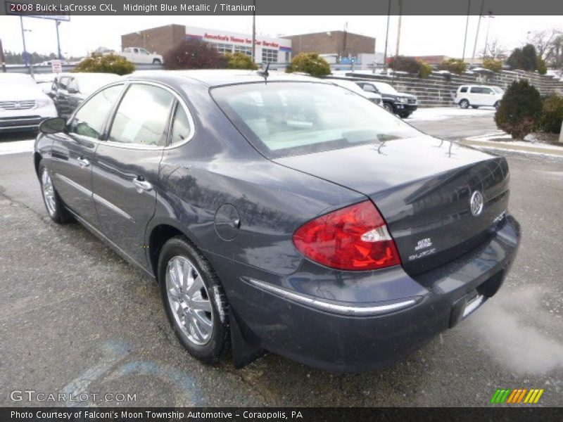 Midnight Blue Metallic / Titanium 2008 Buick LaCrosse CXL