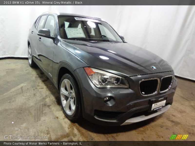 Mineral Grey Metallic / Black 2013 BMW X1 xDrive 35i