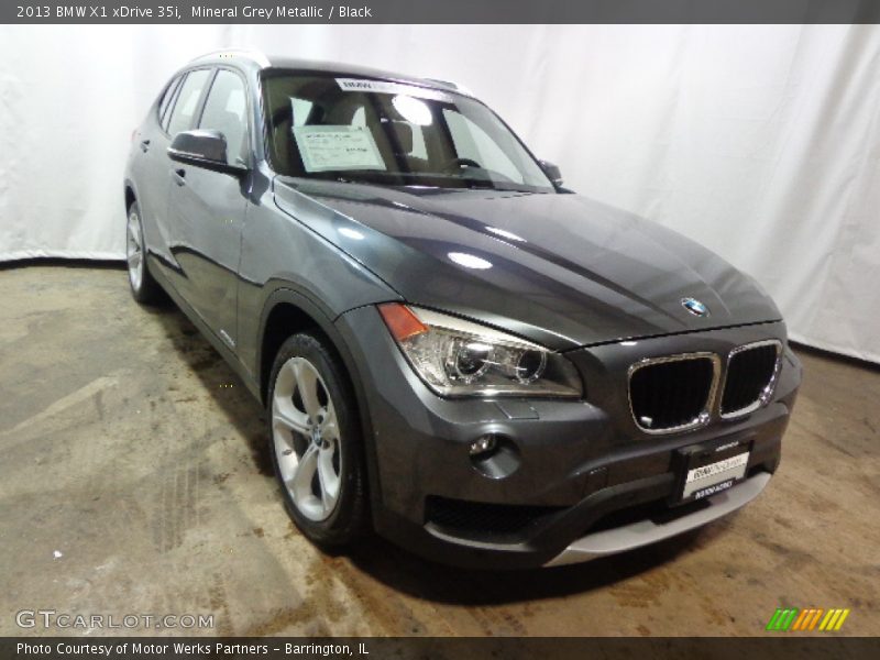 Mineral Grey Metallic / Black 2013 BMW X1 xDrive 35i