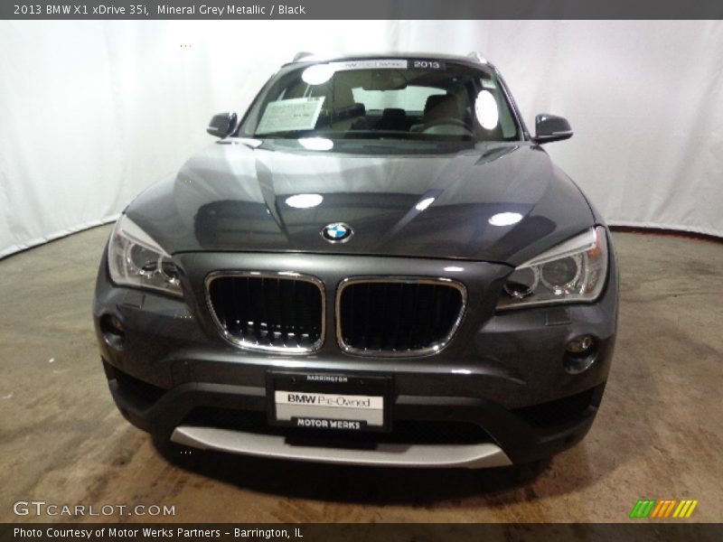 Mineral Grey Metallic / Black 2013 BMW X1 xDrive 35i