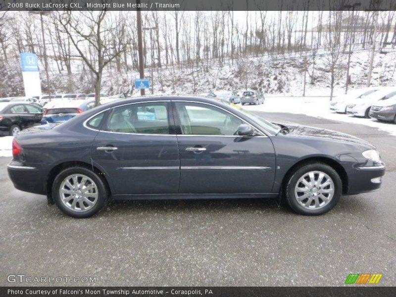 Midnight Blue Metallic / Titanium 2008 Buick LaCrosse CXL