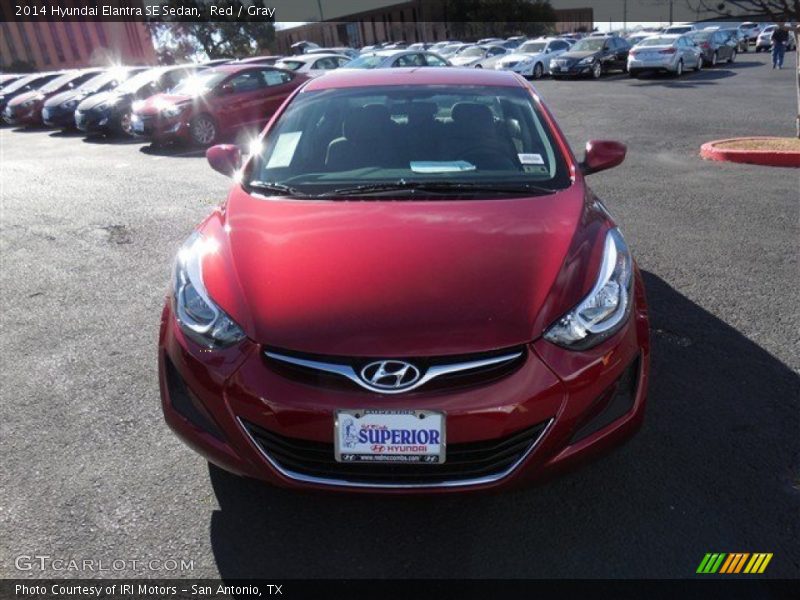 Red / Gray 2014 Hyundai Elantra SE Sedan