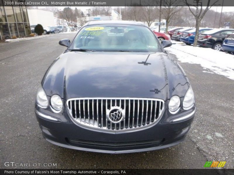 Midnight Blue Metallic / Titanium 2008 Buick LaCrosse CXL
