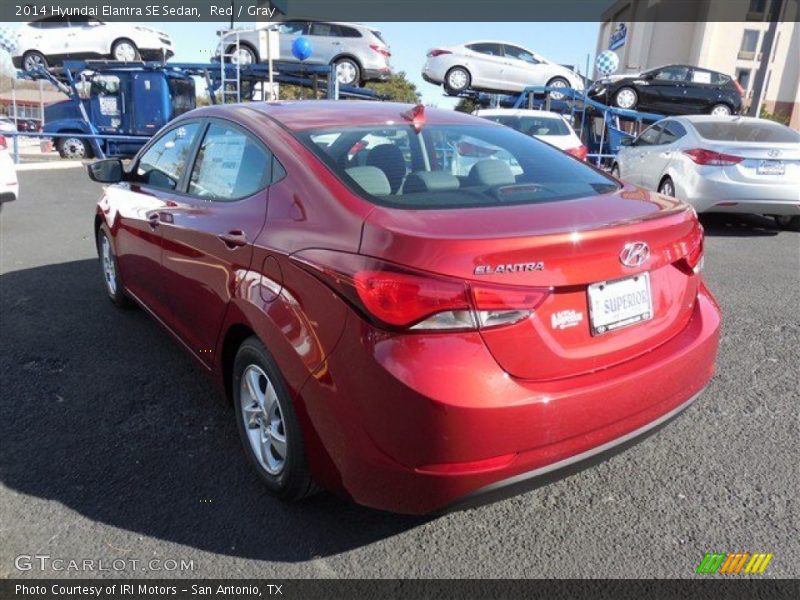 Red / Gray 2014 Hyundai Elantra SE Sedan